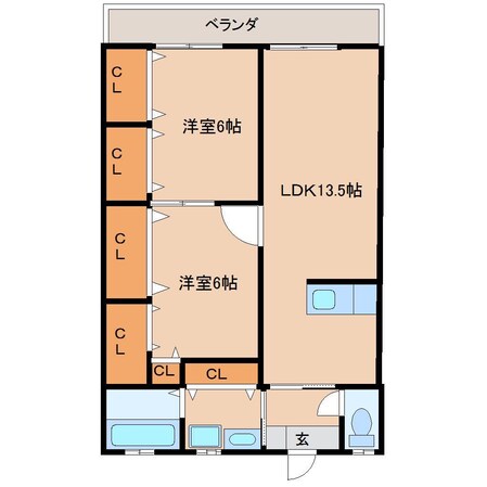 ロイヤルヒルズIIの物件間取画像